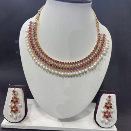 Pearl Drop Necklace Set