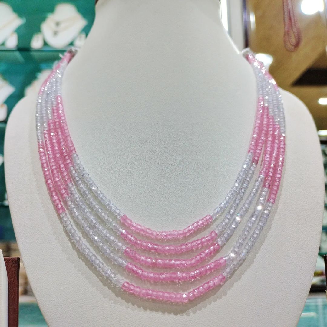 Elegant C Z Pearls Set featuring cubic zirconia accents and natural pearls for a sophisticated, luxurious look.