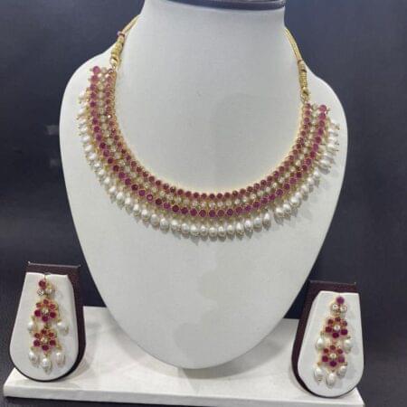 Pearl Drop Necklace Set