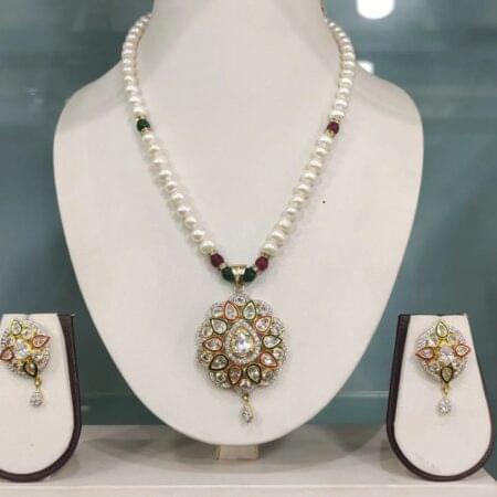 Pearl Pop Jewelry Set with Colorful Stones
