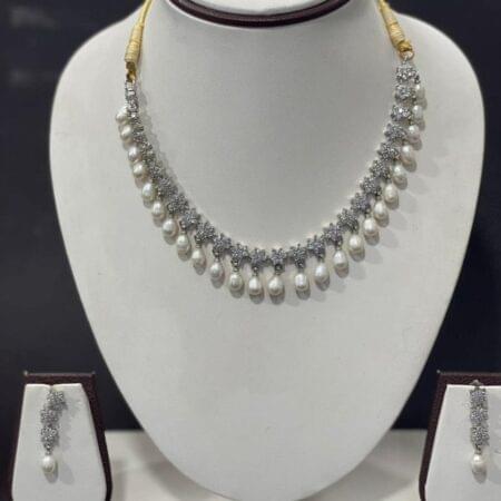 Pearl Drop Necklace Set