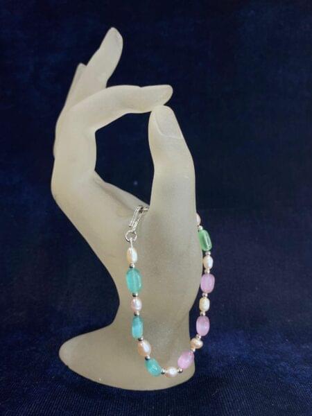 Pastel Paradise Bracelet featuring soft pastel-colored pearls for a delicate and elegant design.