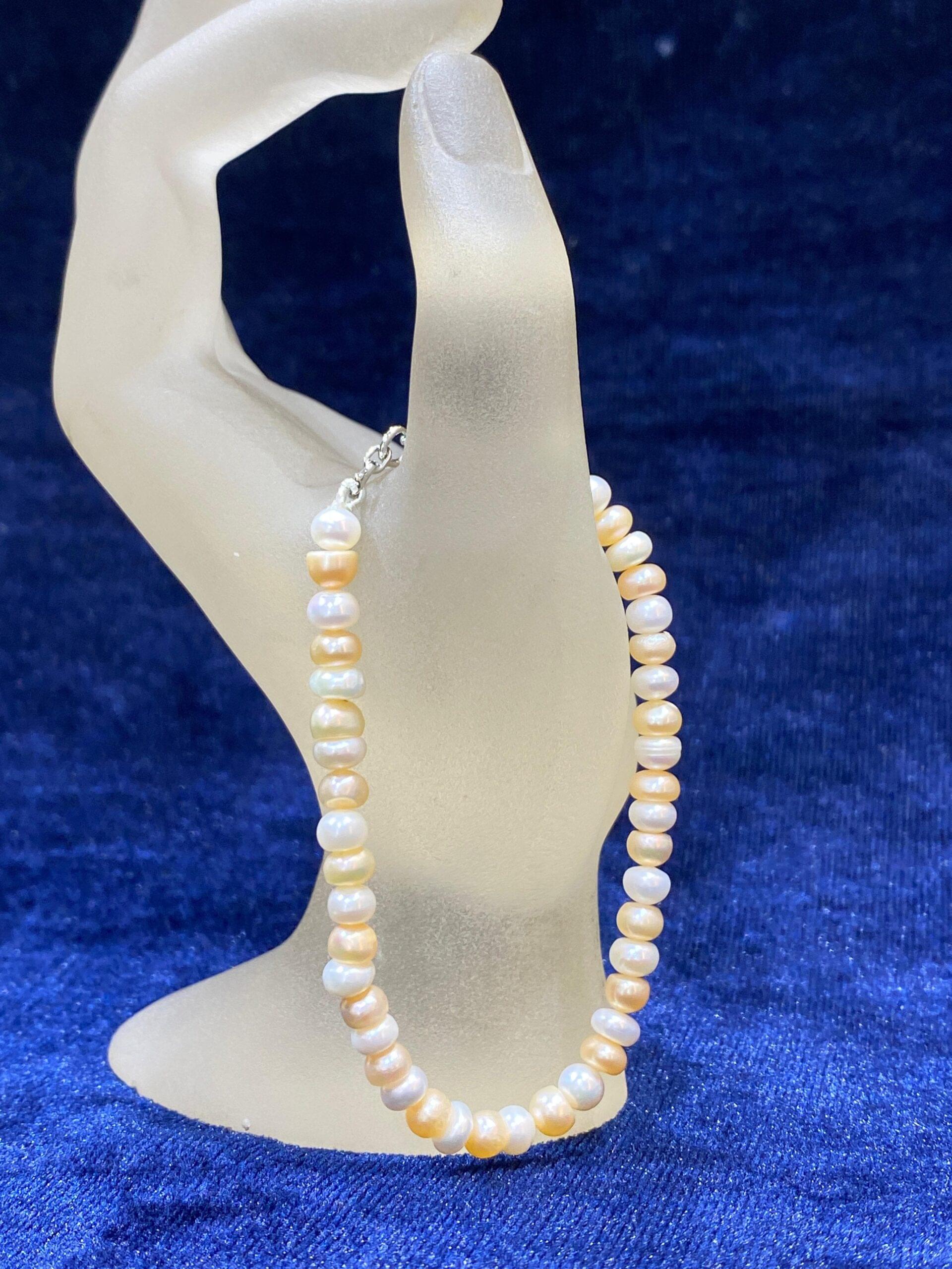 Pearl Duet Bracelet with a sophisticated double-row design for timeless elegance.